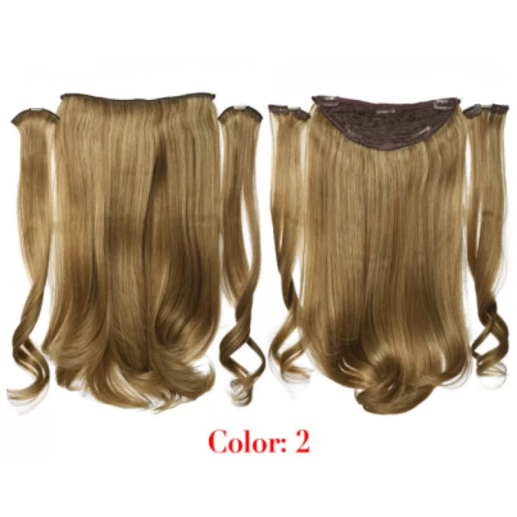 Τρέσα Συνθετική HD Κυματιστή με Κλιπ 3 Κομμάτια 45cm 185g Biscuit #2