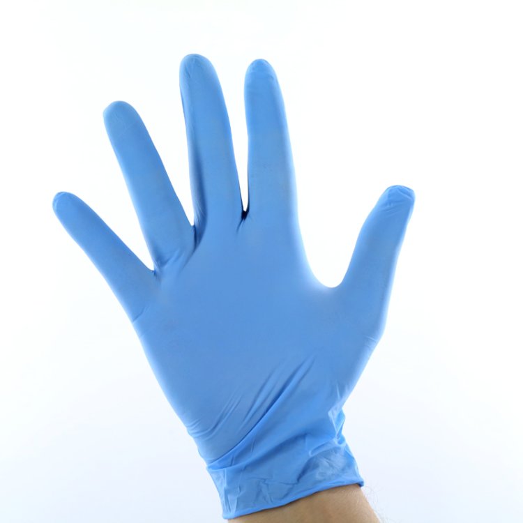 Γάντια νιτριλίου μπλε SMALL 100τεμ
