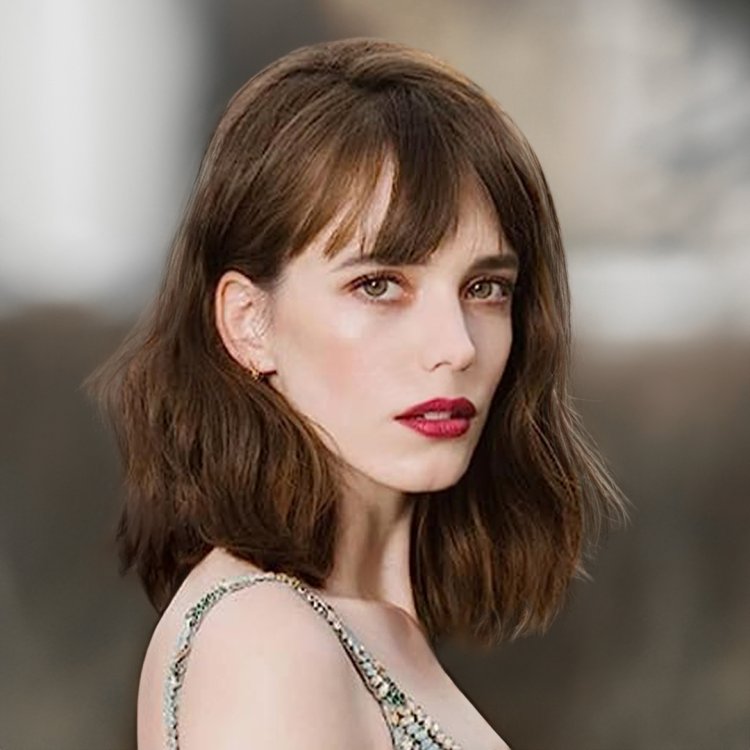 Φράντζα Φυσική με Αφέλειες Καστανό