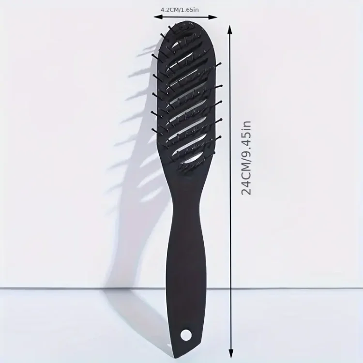 Βούρτσα Αέρος Μαλλιών Μαύρη για Όγκο & Styling με Πιστολάκι – Ιδανική για Αντρικά & Γυναικεία Χτενίσματα