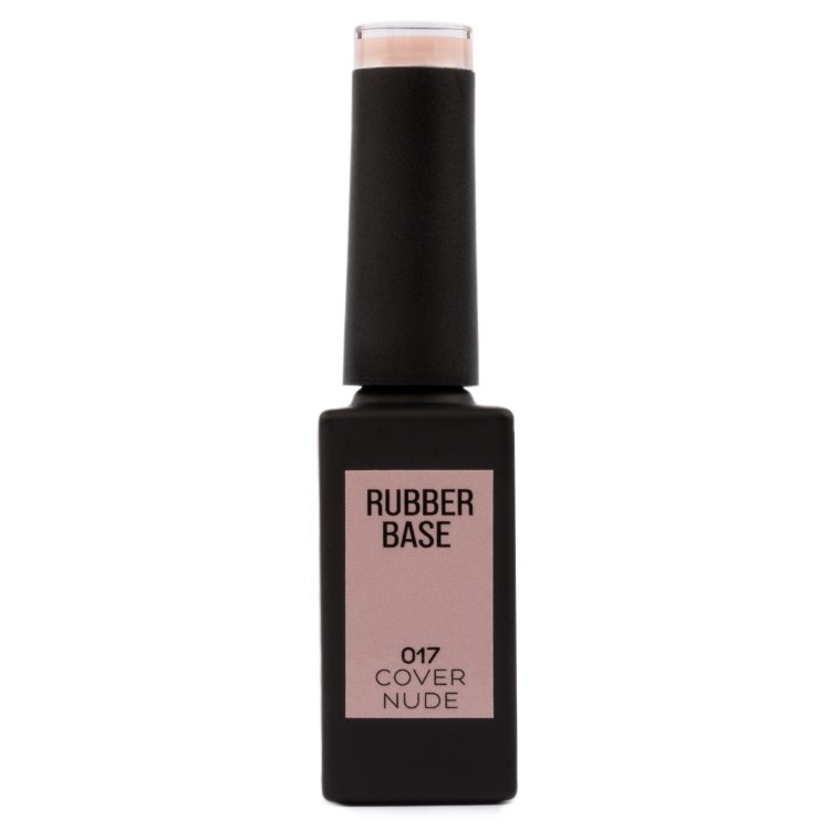 Ημιμόνιμο Βερνίκι Rubber Base Cover Nude No 017 Ροζ/Nude 10ml