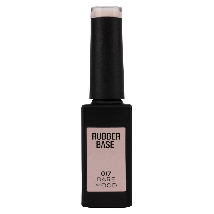 Ημιμόνιμο Βερνίκι Rubber Base Bare Mood No 017 Nude Μπεζ 10ml