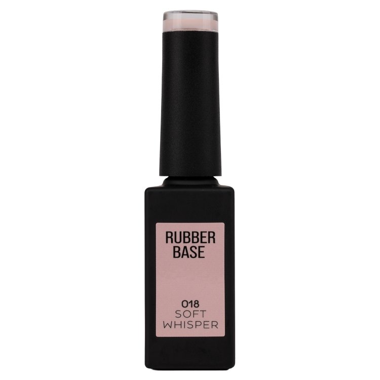 Ημιμόνιμο Βερνίκι Rubber Base Soft Whisper No 018 Ροζ Nude 10ml