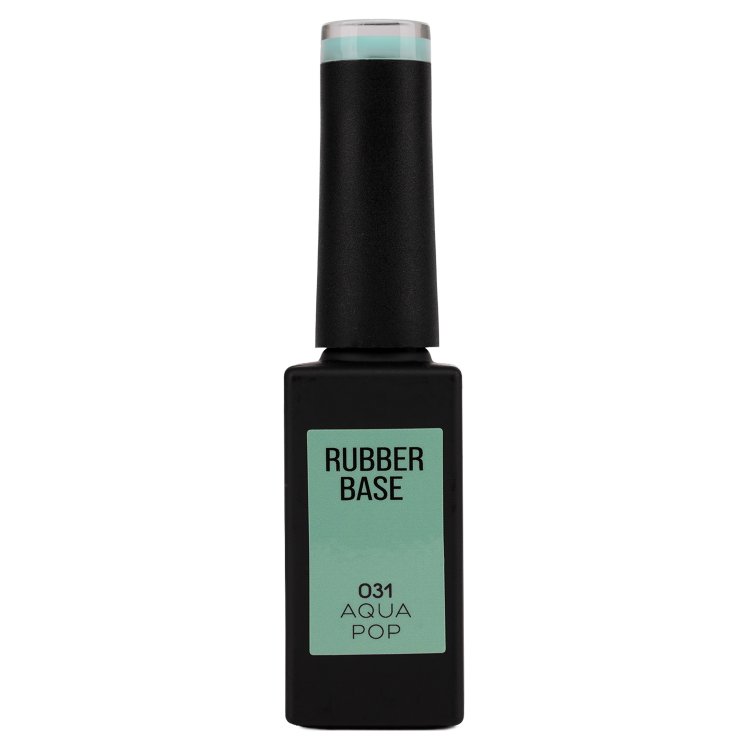 Ημιμόνιμο Βερνίκι Rubber Base Aqua Pop No 031 Μέντα 10ml