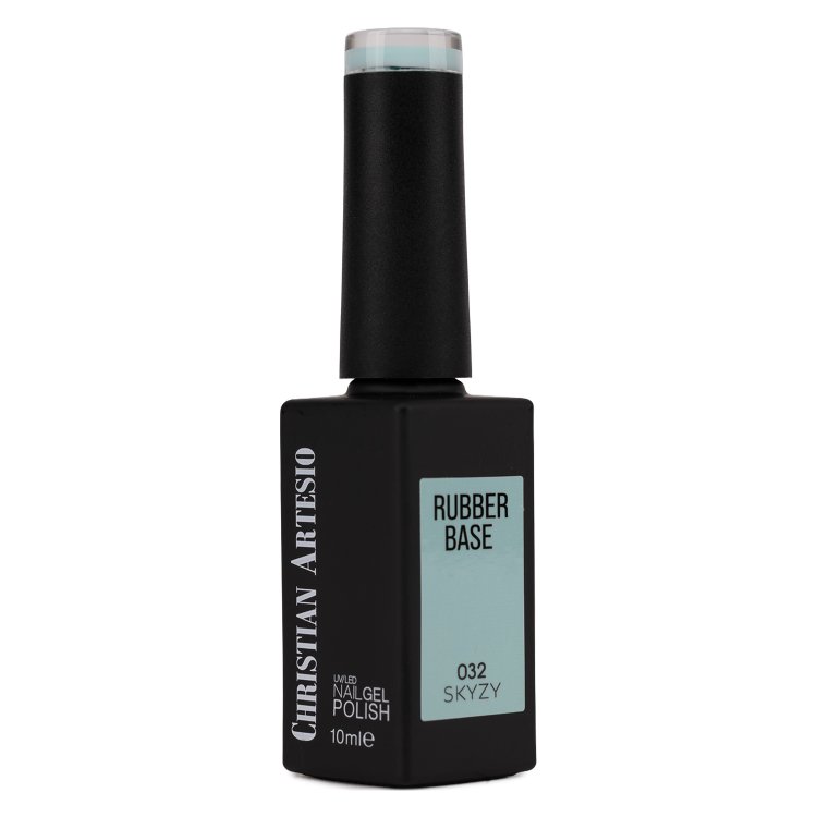 Ημιμόνιμο Βερνίκι Rubber Base Skyzy No 032 Παστέλ Μέντα 10ml