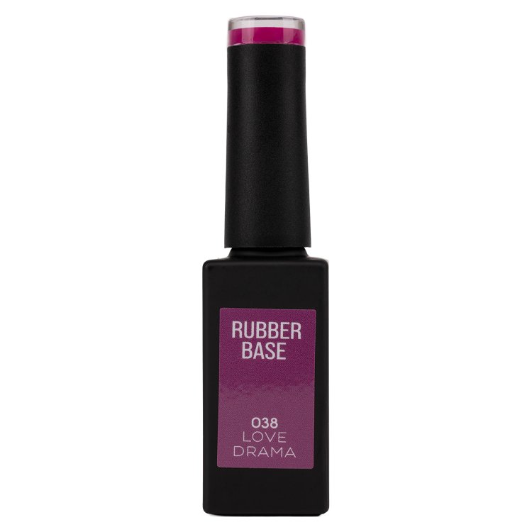 Ημιμόνιμο Βερνίκι Rubber Base Love Drama No 038 Μωβ Magenta 10ml