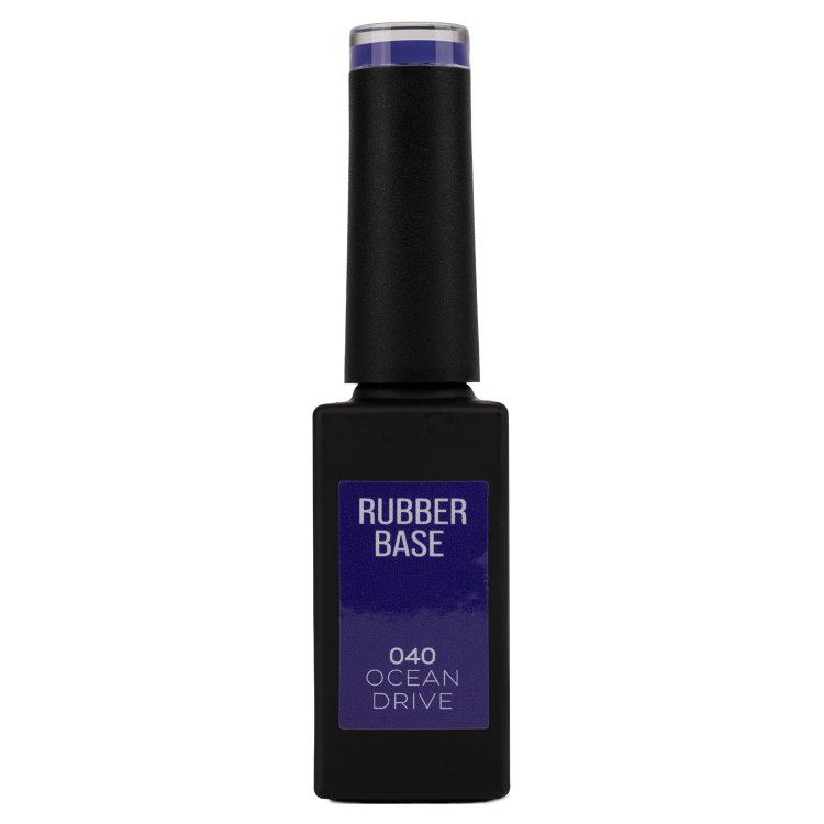 Ημιμόνιμο Βερνίκι Rubber Base Ocean Drive No 040 Μωβ 10ml