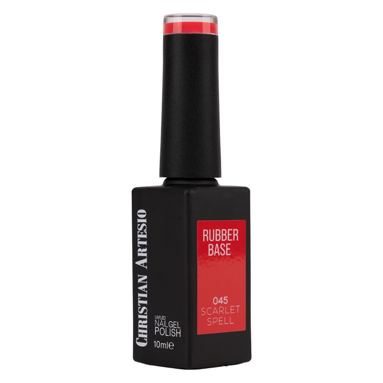 Ημιμόνιμο Βερνίκι Rubber Base Scarlet Spell No 045 Φούξια 10ml