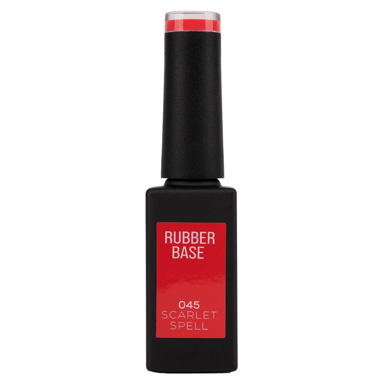 Ημιμόνιμο Βερνίκι Rubber Base Scarlet Spell No 045 Φούξια 10ml