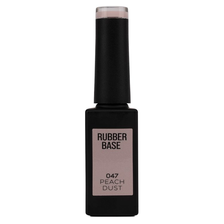 Ημιμόνιμο Βερνίκι Rubber Base Peach Dust No 047 Μπεζ 10ml