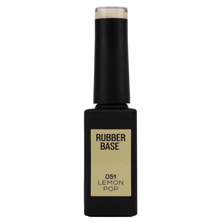 Ημιμόνιμο Βερνίκι Rubber Base Lemon Pop No 051 Κίτρινο Παστέλ 10ml