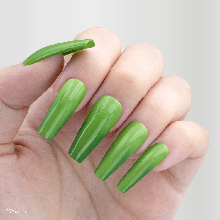 Thermal Gel Nail Polish No 055 Dark/Light Green 10ml - Christian Artesio