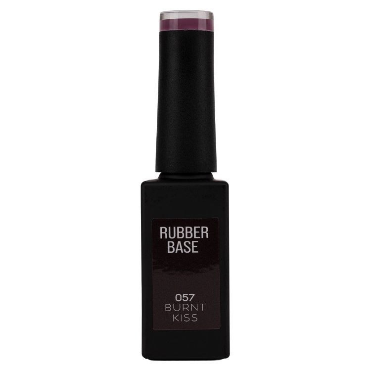 Ημιμόνιμο Βερνίκι Rubber Base Burnt Kiss No 057 Μελιτζανί 10ml