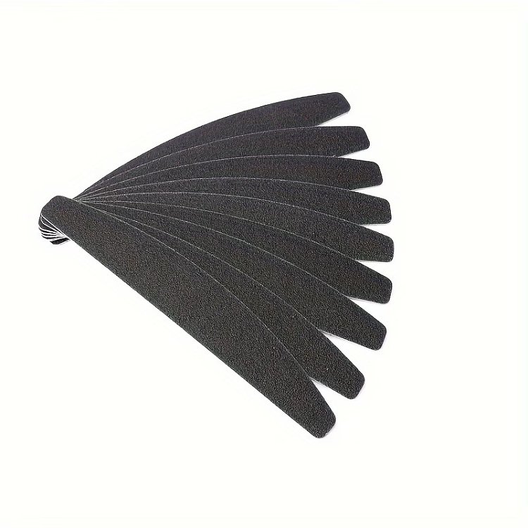 Ersatzfeilen Halbmond Schwarz #180 Grit 50Stk