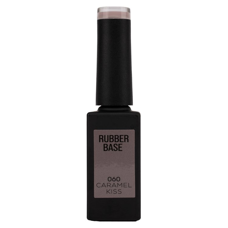 Ημιμόνιμο Βερνίκι Rubber Base Caramel Kiss No 060 Μπεζ Καφέ 10ml