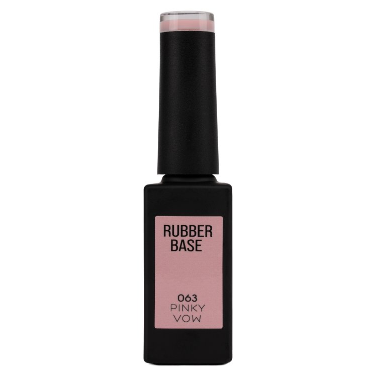 Ημιμόνιμο Βερνίκι Rubber Base Pinky Vow No 063 Ροζ 10ml