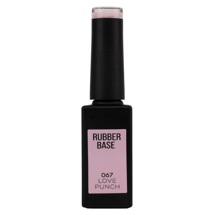 Ημιμόνιμο Βερνίκι Rubber Base Love Punch No 067 Απαλό Ροζ 10ml