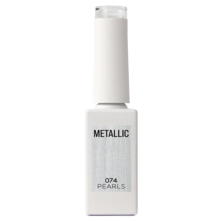 Gel Nail Polish No 074 Pearls White Metallic Pearl 10ml - Christian Artesio