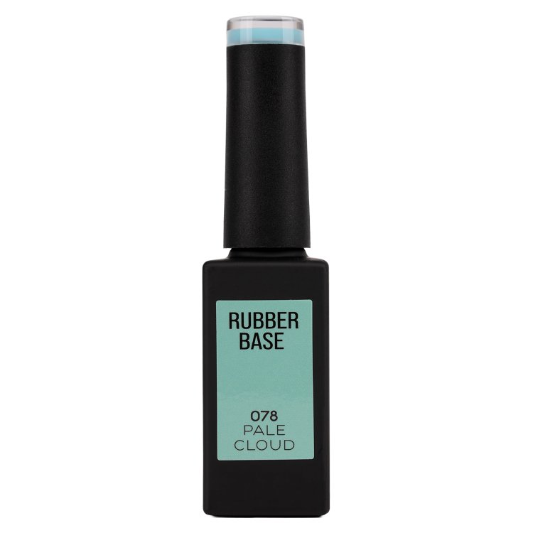 Ημιμόνιμο Βερνίκι Rubber Base Pale Cloud No 078 Τιρκουάζ 10ml