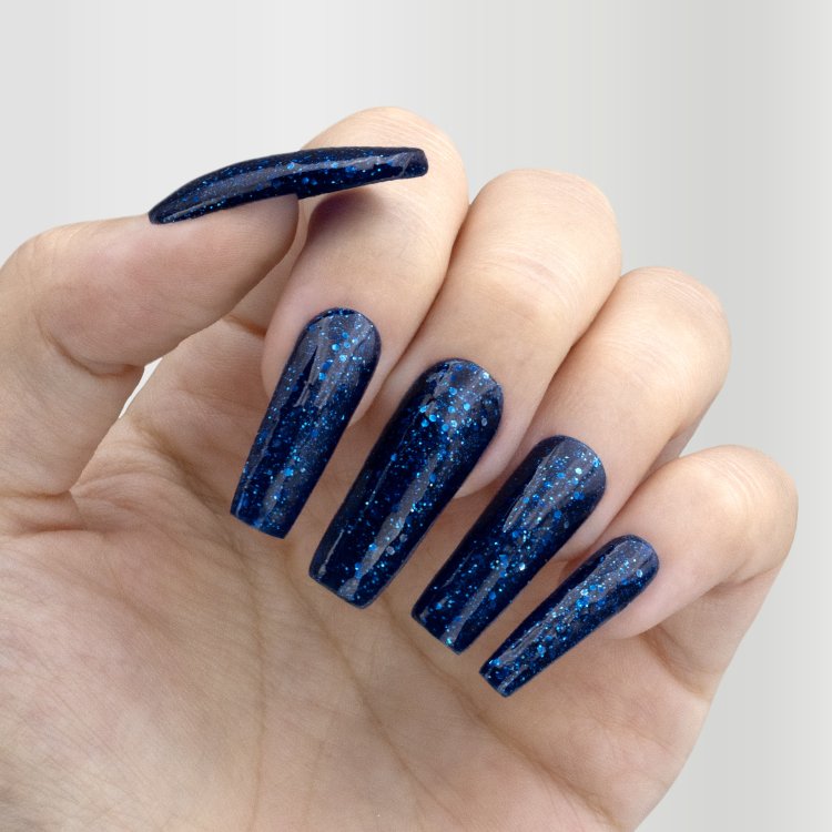 Ημιμόνιμο Βερνίκι Νυχιών Νο 088 Μπλε Glitter Παγιέτα 10ml - Christian Artesio