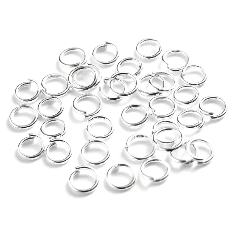 Κρικάκια για Μαλλιά Ράστα και Πλεξούδες Ασημί 5mm 50τμχ