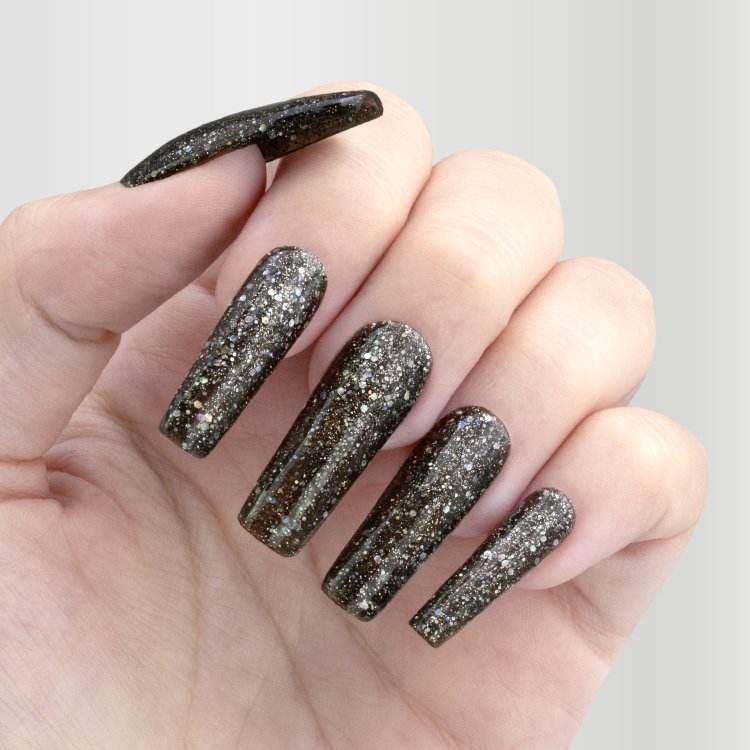 Ημιμόνιμο Βερνίκι Νυχιών Νο 091 Ανθρακί Glitter Παγιέτα 10ml - Christian Artesio