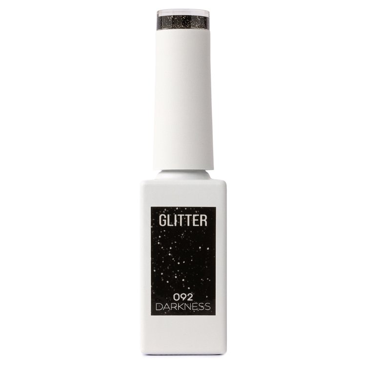 Gel Nail Polish No 092 Black Gold Fine Glitter 10ml - Christian Artesio