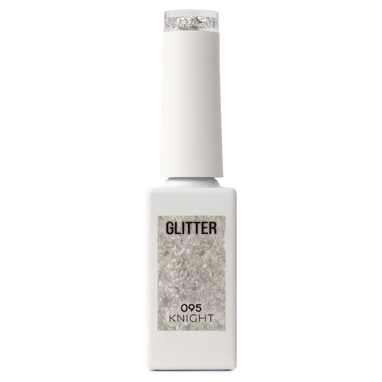 Gel Nail Polish No 095 Silver Sequin Glitter 10ml - Christian Artesio