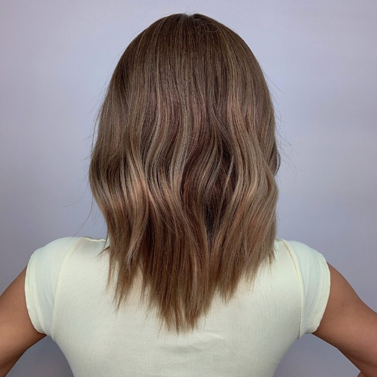 Περούκα Συνθετική Καστανή Καρέ