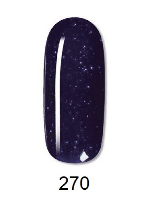 Ημιμόνιμο Βερνίκι Νυχιών Νο 270 Μωβ Σκούρο Glitter 10ml