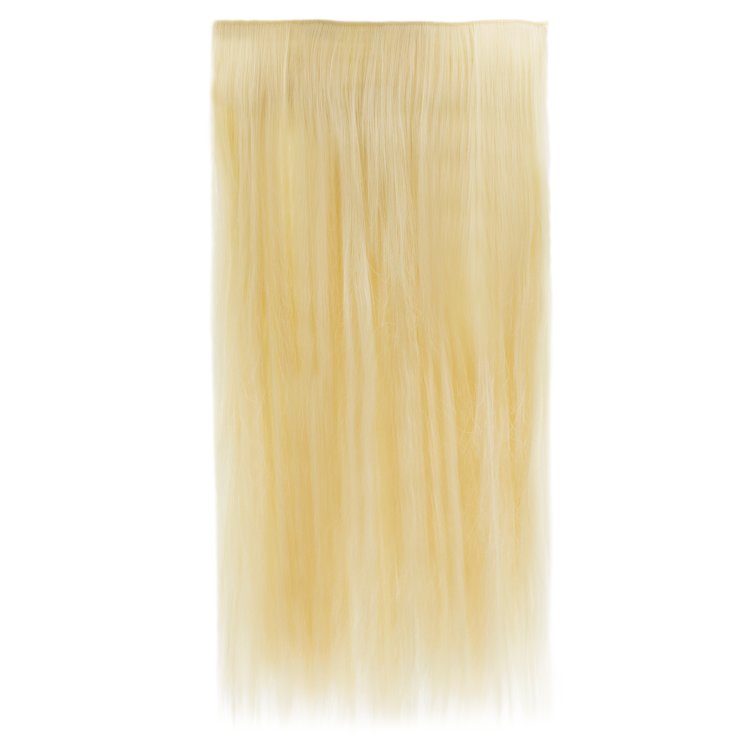 Τρέσα Συνθετική HD Ίσια με Κλιπ 65cm, 100g, Blonde #613