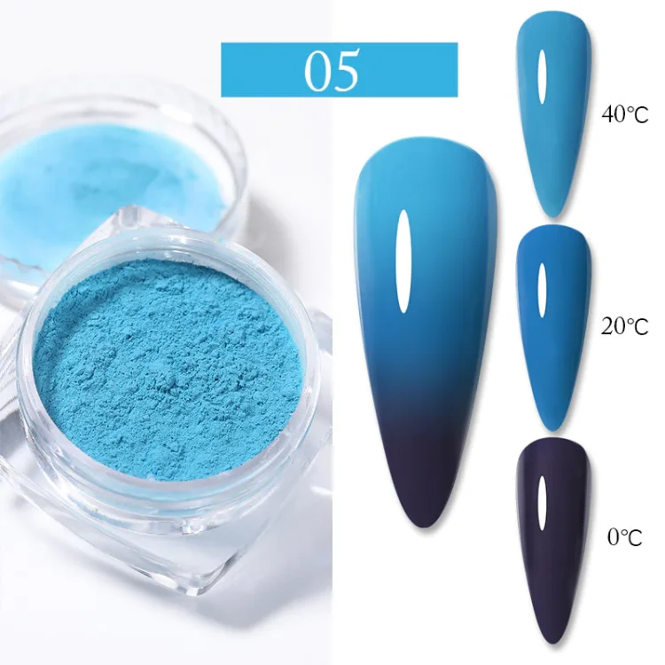 Θερμική Σκόνη Νυχιών Γαλάζιο- Μπλε- Ναυτικό Μπλε