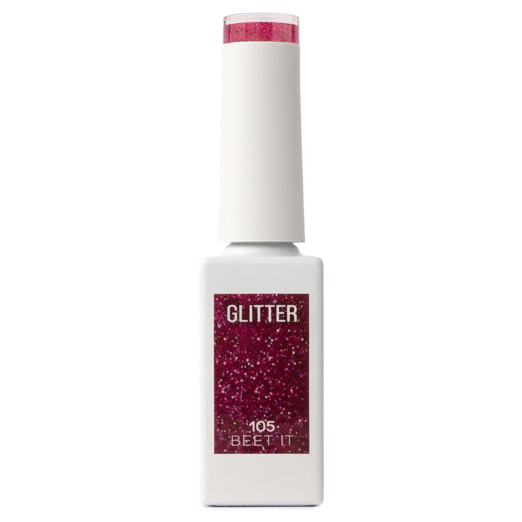 Gel Nail Polish No 105 Burgundy Iridescent Glitter 10ml – Christian Artesio