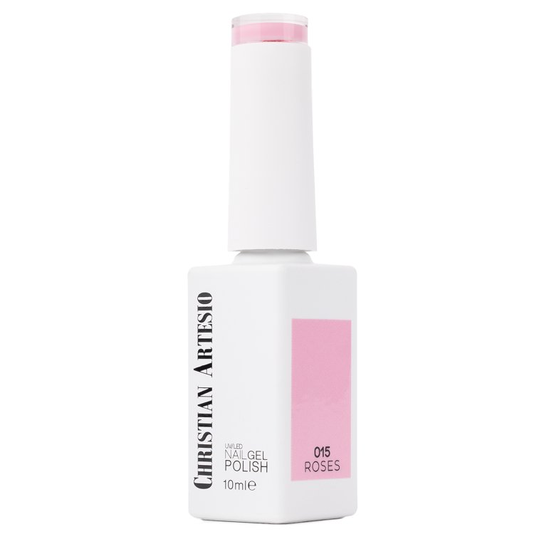 Ημιμόνιμο Βερνίκι Νυχιών Νο 015 Roses Ροζ 10ml - Christian Artesio