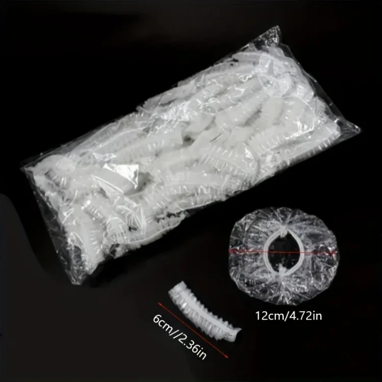 Αδιάβροχα Προστατευτικά Καλύμματα Αυτιών Διάφανα Μίας Χρήσης 100τμχ