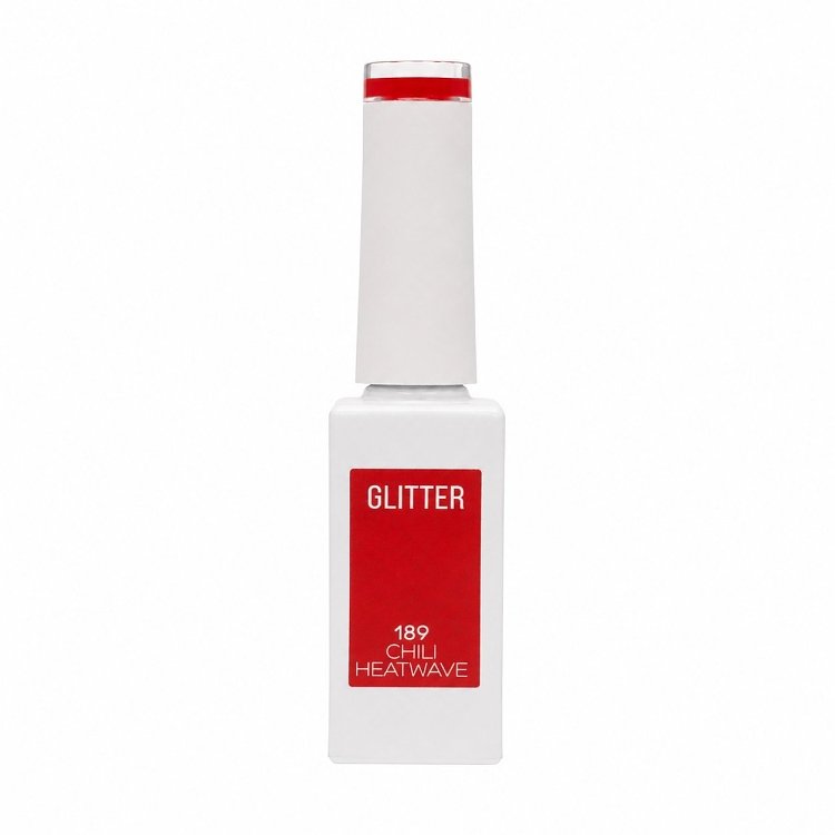 Ημιμόνιμο Βερνίκι Νυχιών Νο 189 Κόκκινο Glitter 10ml