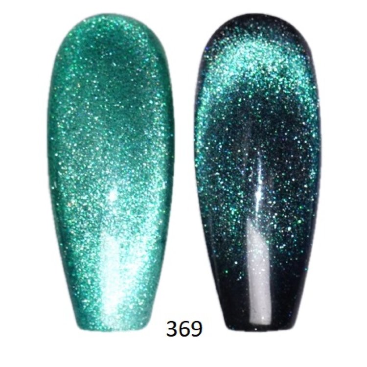 Ημιμόνιμο Βερνίκι Νυχιών Oh Romeo Νο 369 Τιρκουάζ  Shimmer Cat Eye 10ml