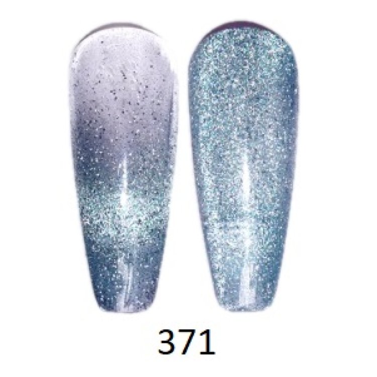 Ημιμόνιμο Βερνίκι Νυχιών Showers Νο 371 Απαλό Γαλάζιο Shimmer Cat Eye 10ml