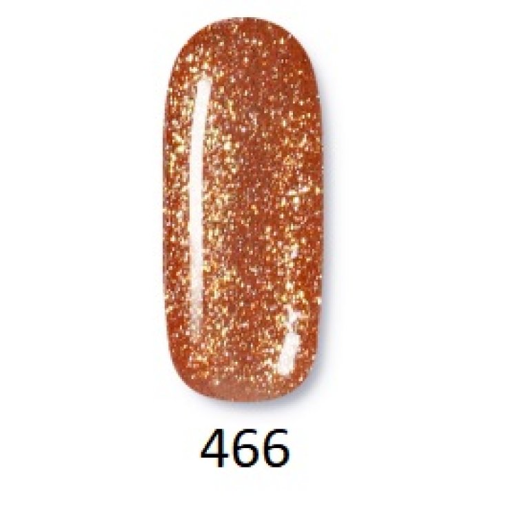 Ημιμόνιμο Βερνίκι Νυχιών Apricot Delight Νο 466 Πορτοκαλί Glitter 10ml