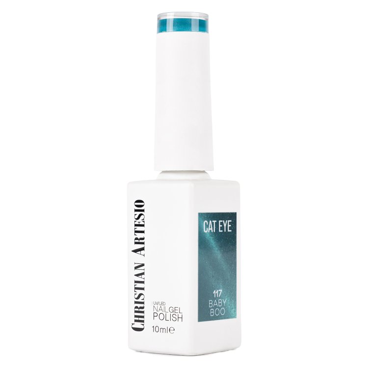 Ημιμόνιμο Βερνίκι Νυχιών Baby Boo Νο 117 Τιρκουάζ Velvet Cat Eye 10ml