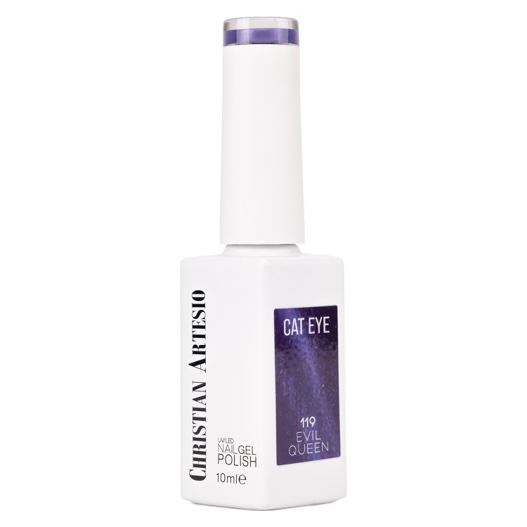 Ημιμόνιμο Βερνίκι Νυχιών Evil Queen Νο 119 Μωβ Velvet Cat Eye 10ml