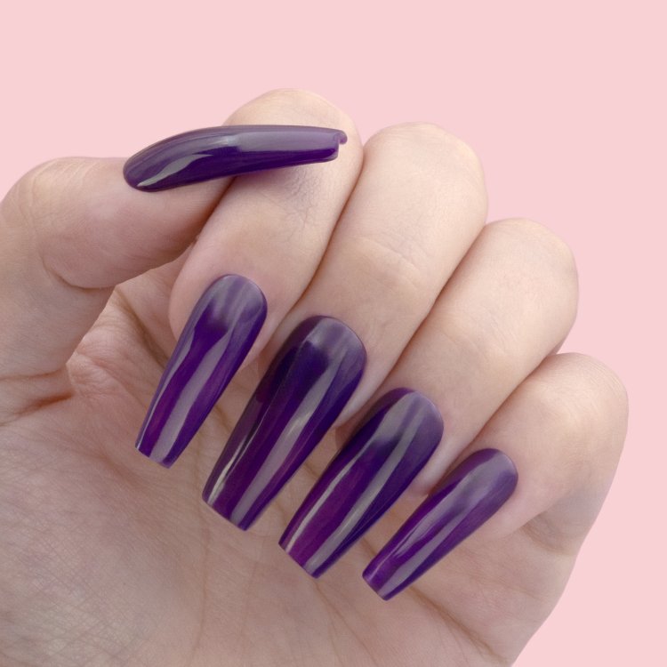 Ημιμόνιμο Βερνίκι Νυχιών Νο 136 Μωβ Σκούρο 10ml