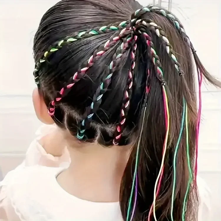 Πολύχρωμα Κορδόνια για Ράστα και Πλεξούδες Μαλλιών 20τμχ