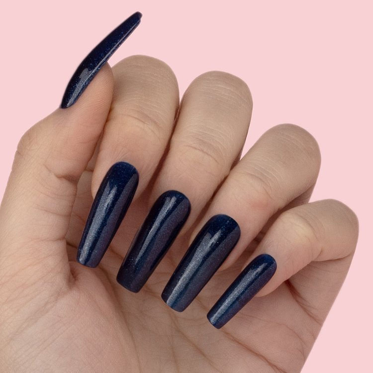 Nail Gel Polish No 156 Blue Glitter 10ml