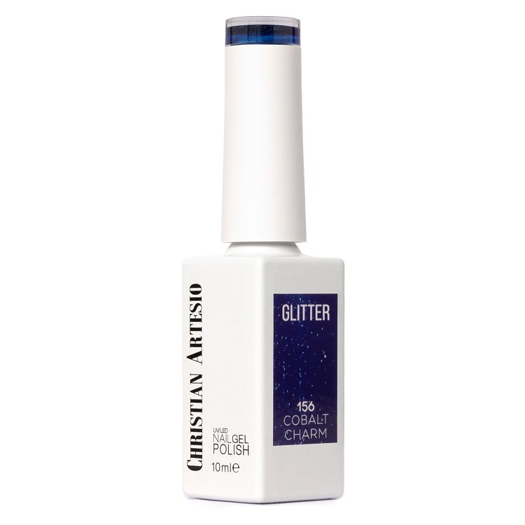 Nail Gel Polish No 156 Blue Glitter 10ml
