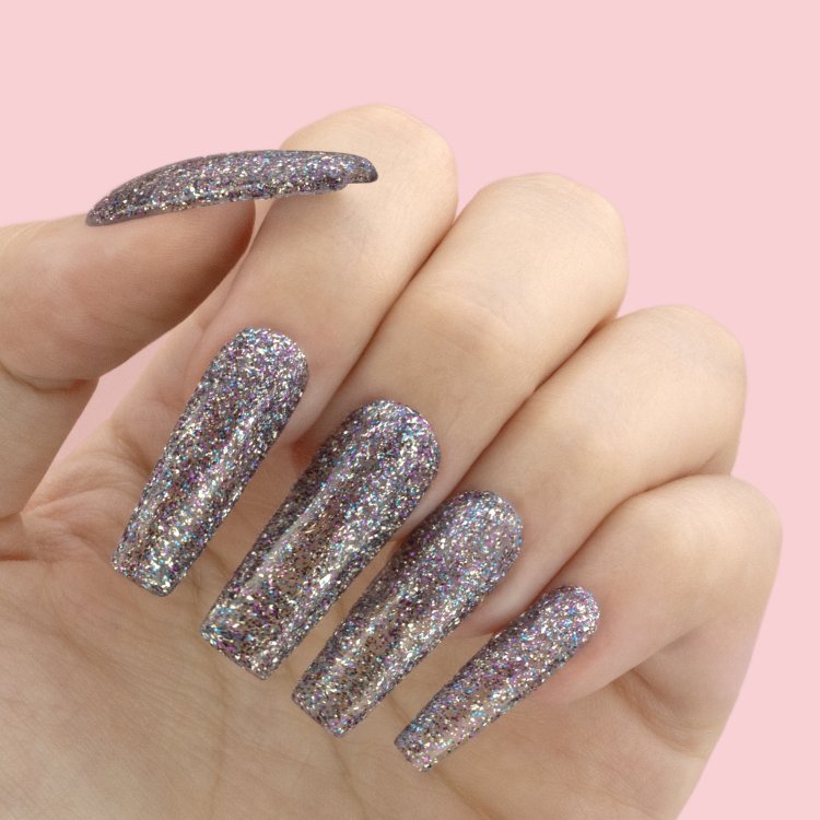 Ημιμόνιμο Βερνίκι Νυχιών Νο 163 Μωβ Glitter 10ml