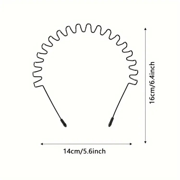 Μεταλλική Μαύρη Στέκα Μαλλιών– Ιδανική για Άντρες και Γυναίκες