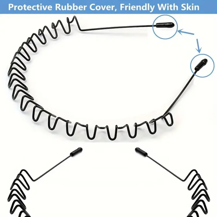 Μεταλλική Μαύρη Στέκα Μαλλιών– Ιδανική για Άντρες και Γυναίκες