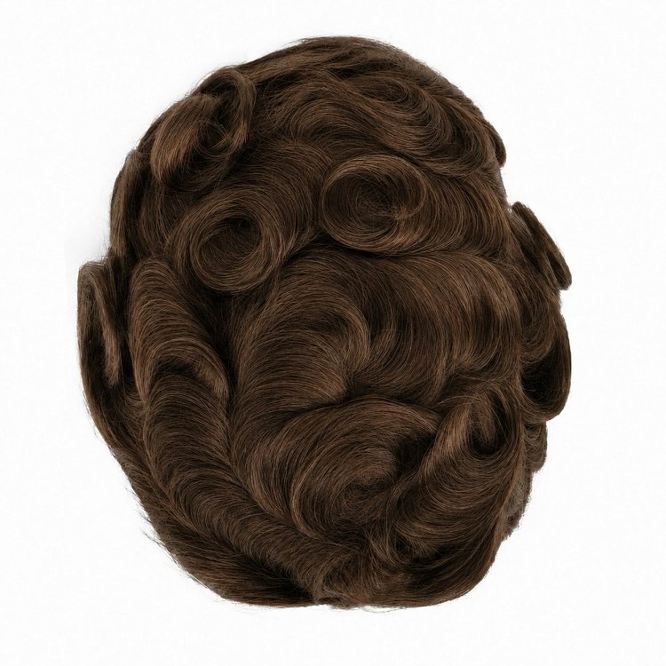 Unsichtbares Herren-Toupet fur Haarausfall, Naturlicher Look Blond