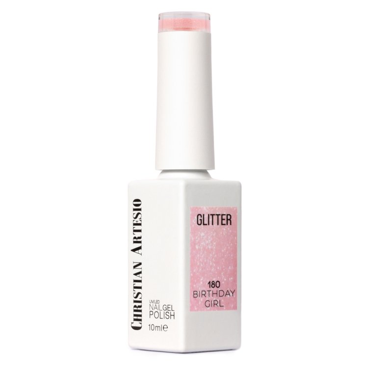Ημιμόνιμο Βερνίκι Νυχιών Birthday Girl Νο 180 Ροζ Glitter 10ml